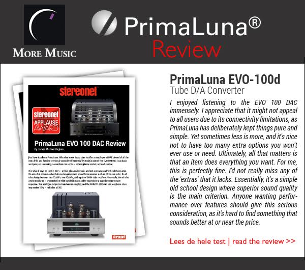 Test PrimaLuna EVO D100 buizen DAC
