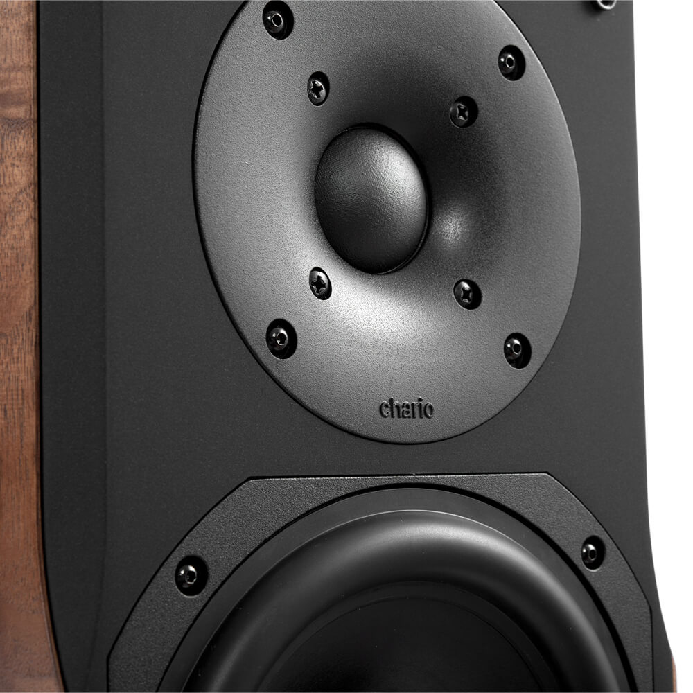 Chario Constellation Delphinus MK2 detail Ervaar de kracht van een 160mm woofer en een 38mm tweeter van de Delphinus MK2